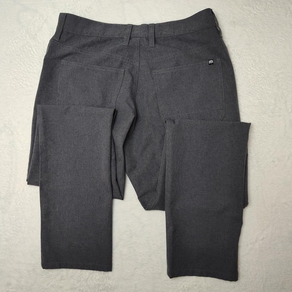 Travis Mathew Pants Mens 30x32 Gray 5 Pocket Stretch Golf Chino Open to Close - Picture 5 of 10